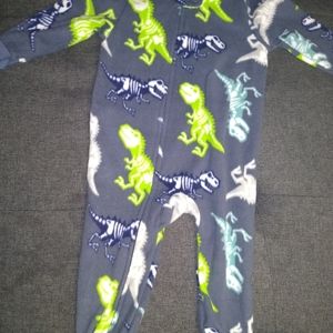 Dino Skeleton Footie PJ's